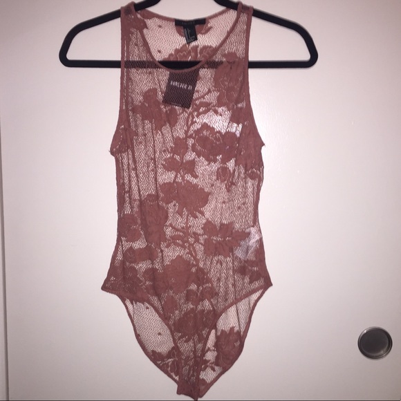 Forever 21 Tops - Knit Rose Bodysuit